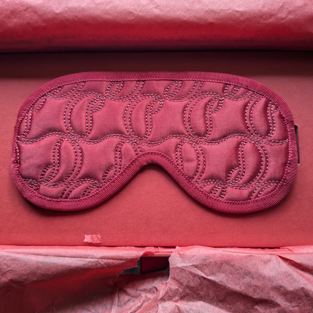 Christian Louboutin Red Quilted Sleep Mask
